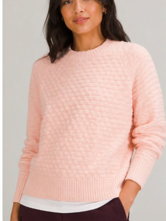 lululemon athletica Sweaters - Lululemon Texture Play Crew Sweater
Pink Mist Medium- Large